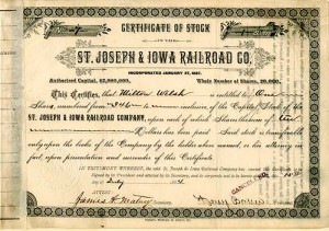 St. Joseph and Iowa Railroad Co.